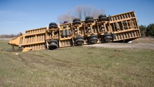 8.19 St. Tammany Parish, LA - Victims Transported, Commercial Truck Overturns After Crash on I-12